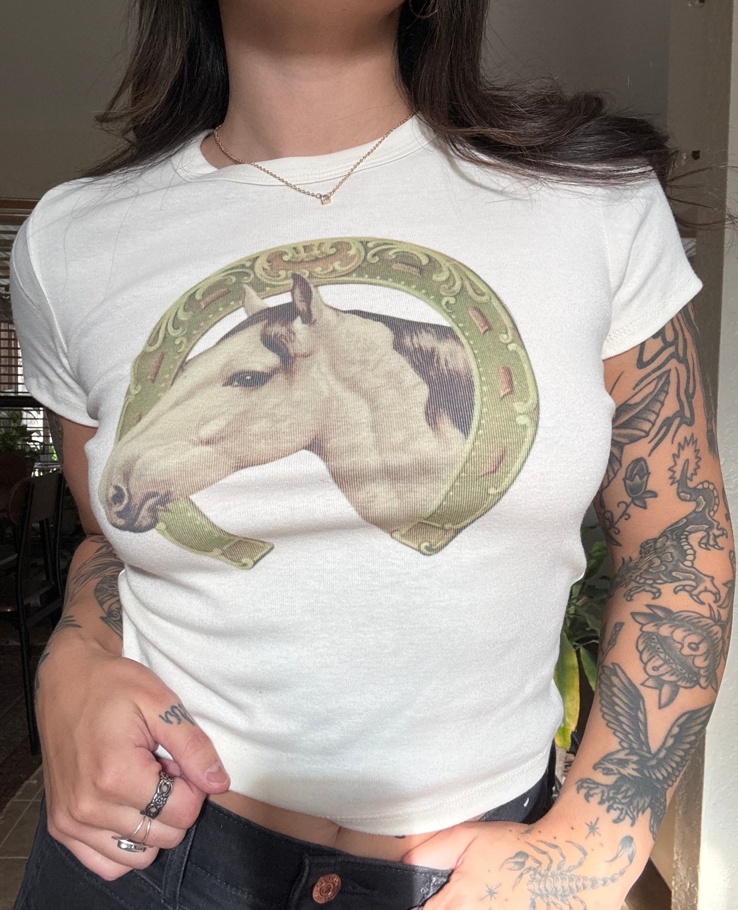 Horseshoe Baby Tee
