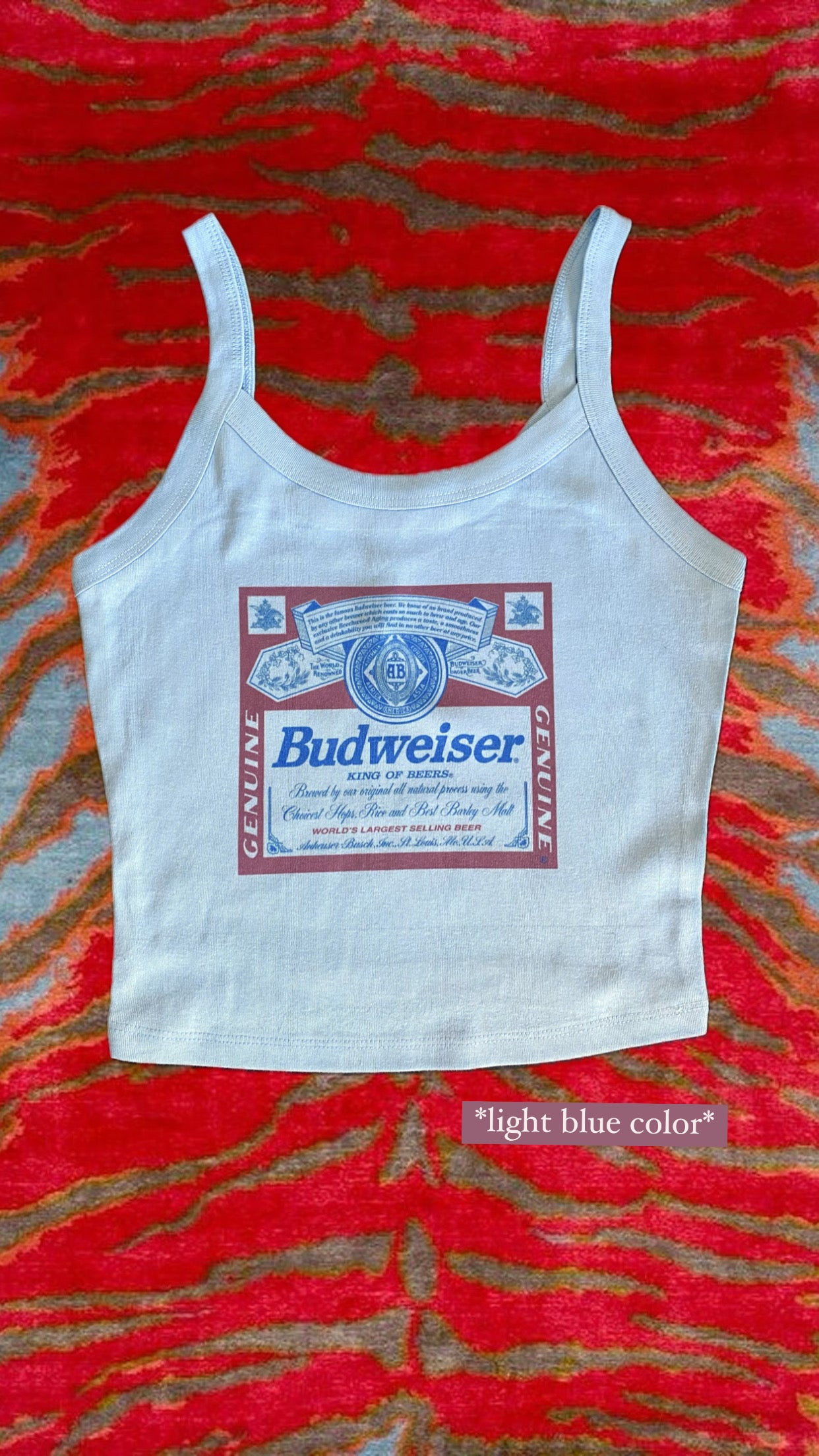 Budweiser Blue Tank