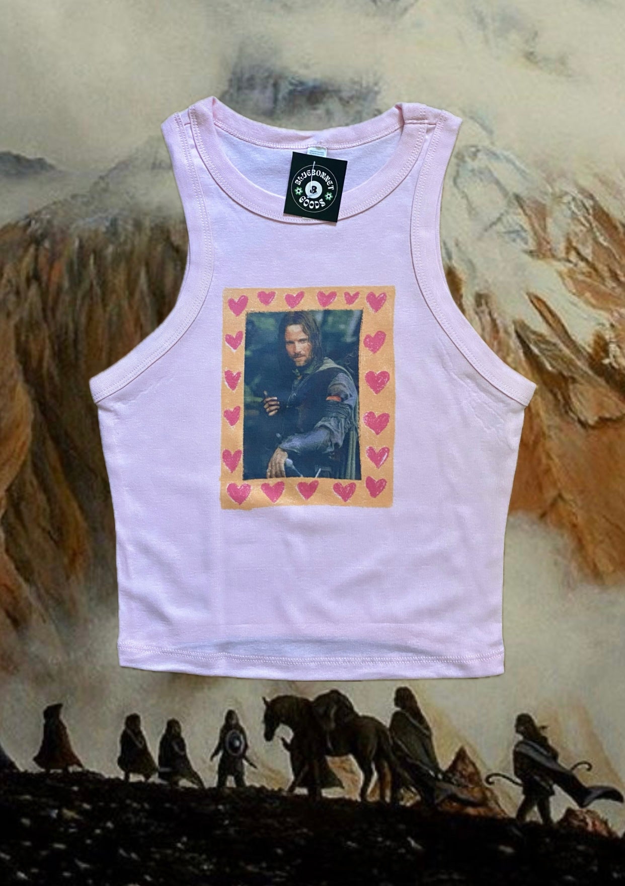 Aragorn Pink Crop Tank