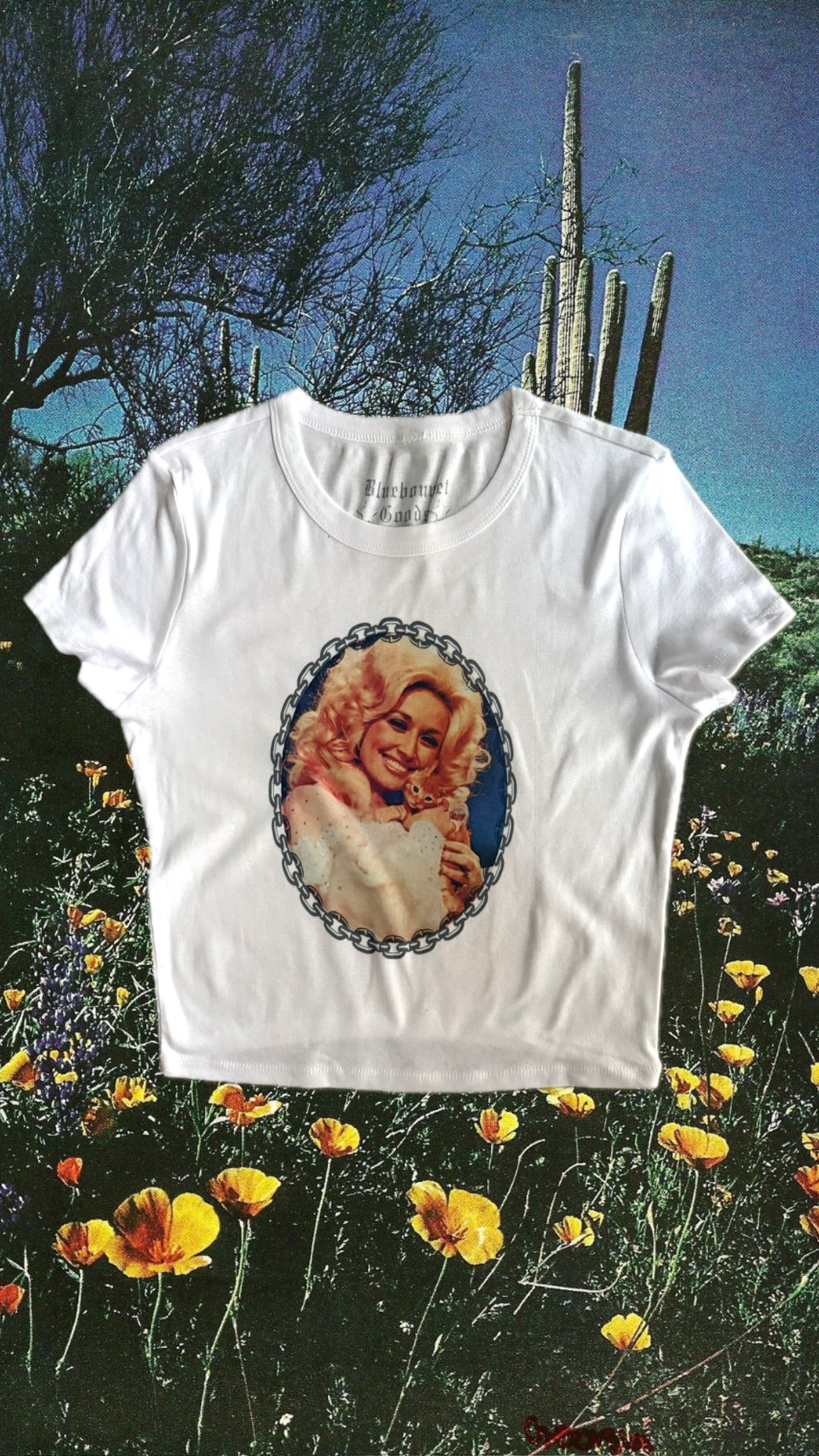 Kitty Chain Baby Tee