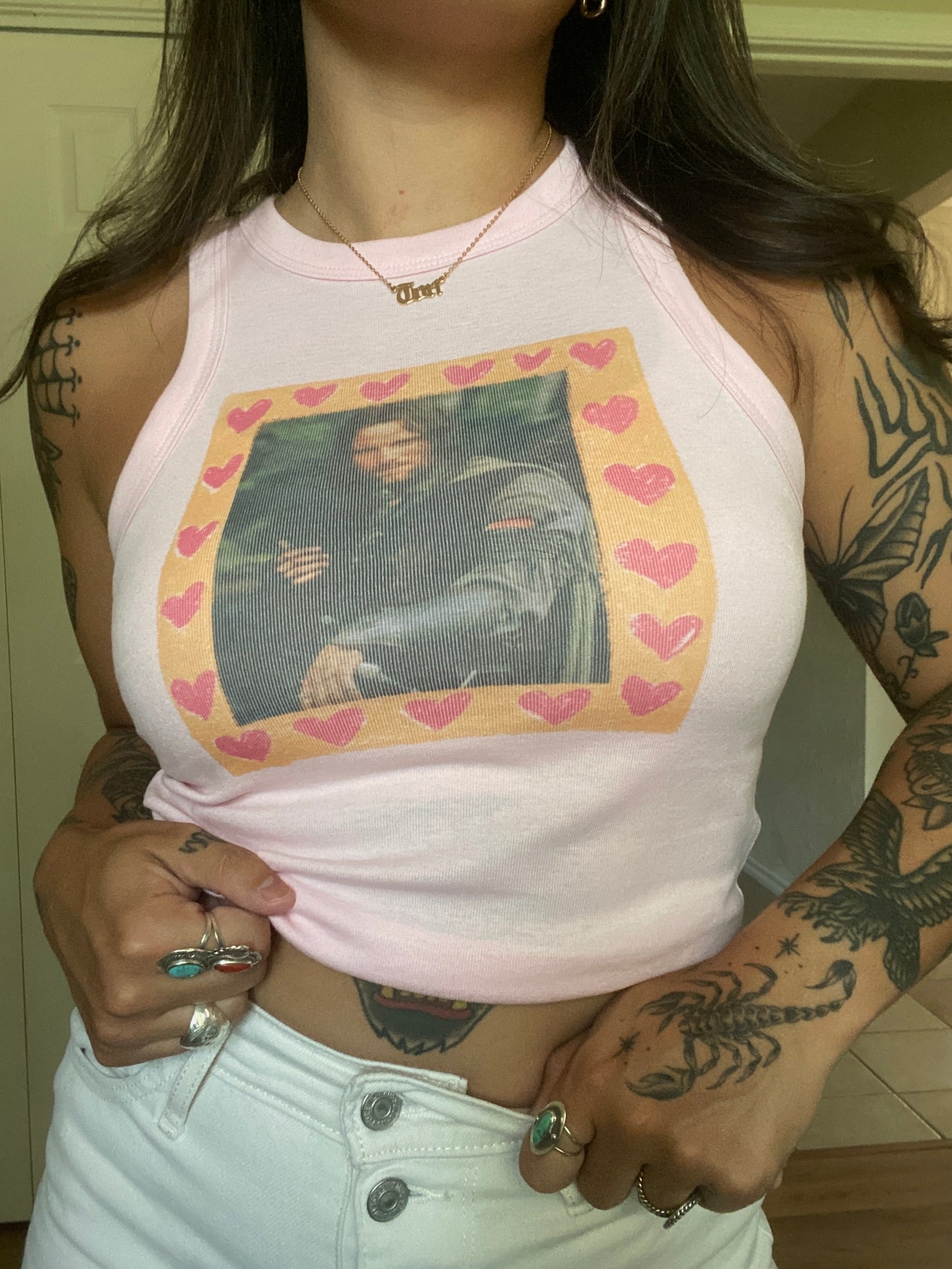 Aragorn Pink Crop Tank