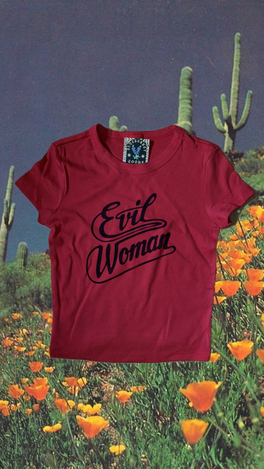 Evil Woman Red Baby Tee