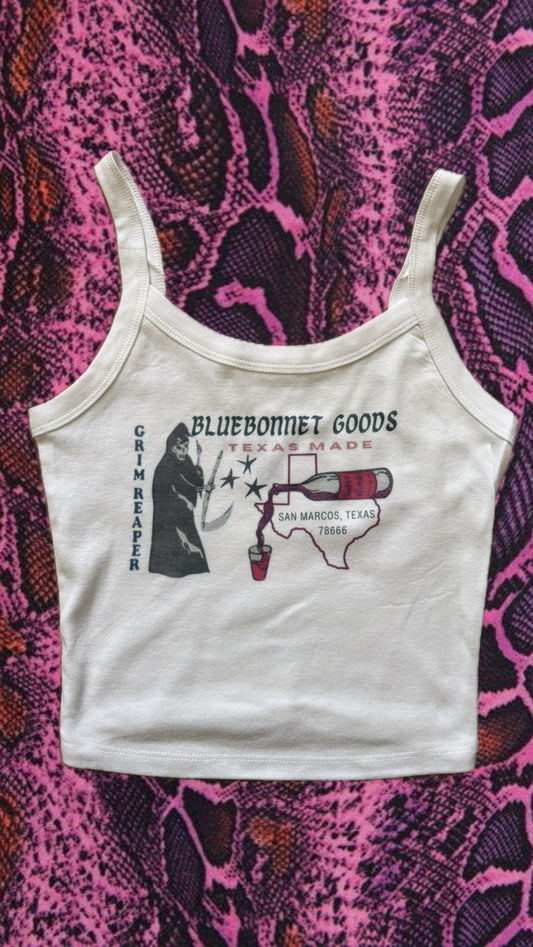 Grim Reaper Bluebonnet Crop Tank