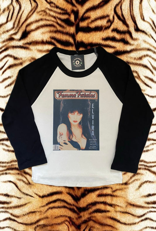 Elvira Raglan Tee