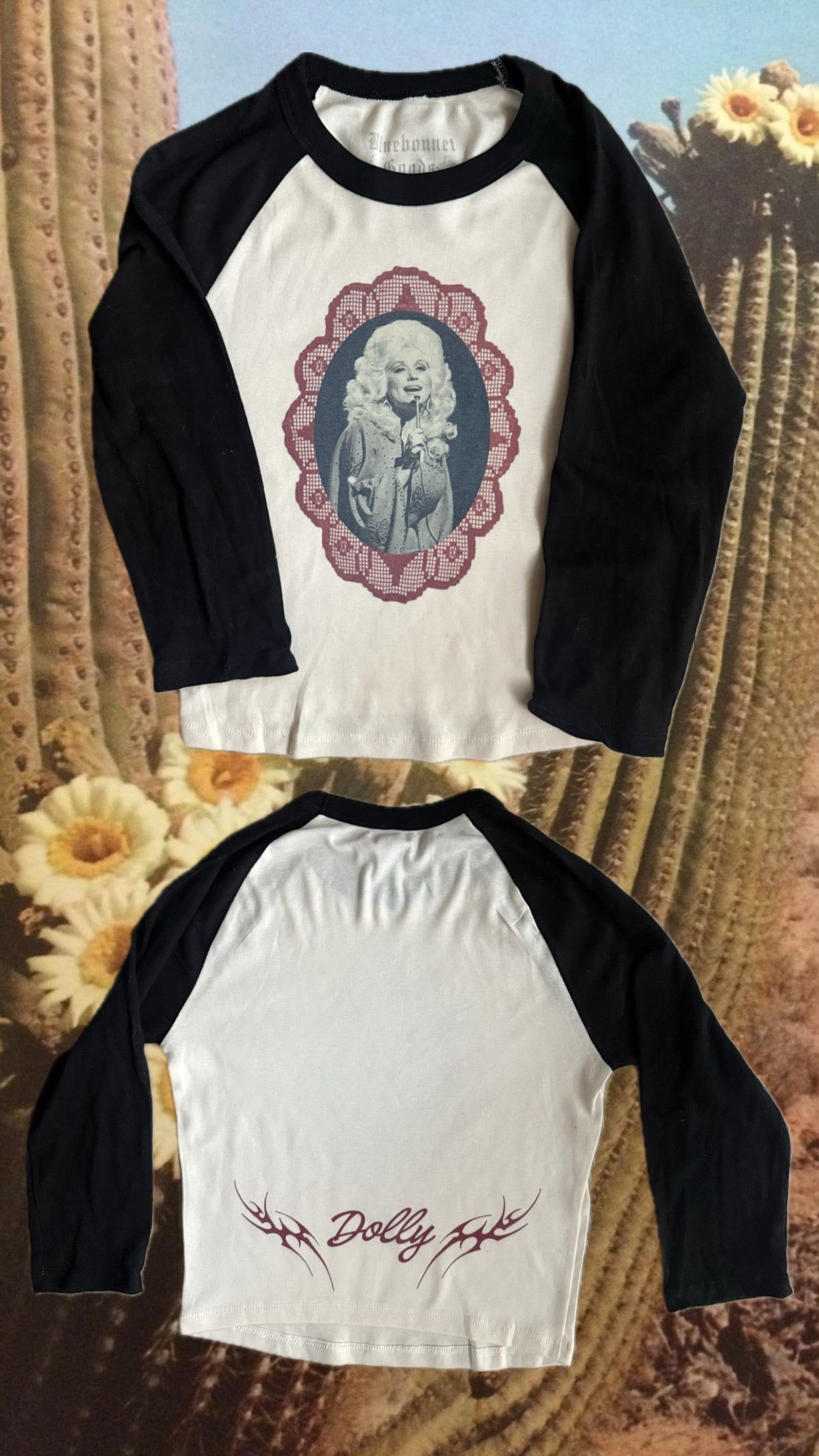 Dolly Doily Raglan Tee