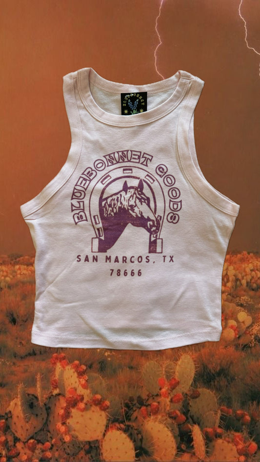 Bluebonnet Goods Pink Crop Tank